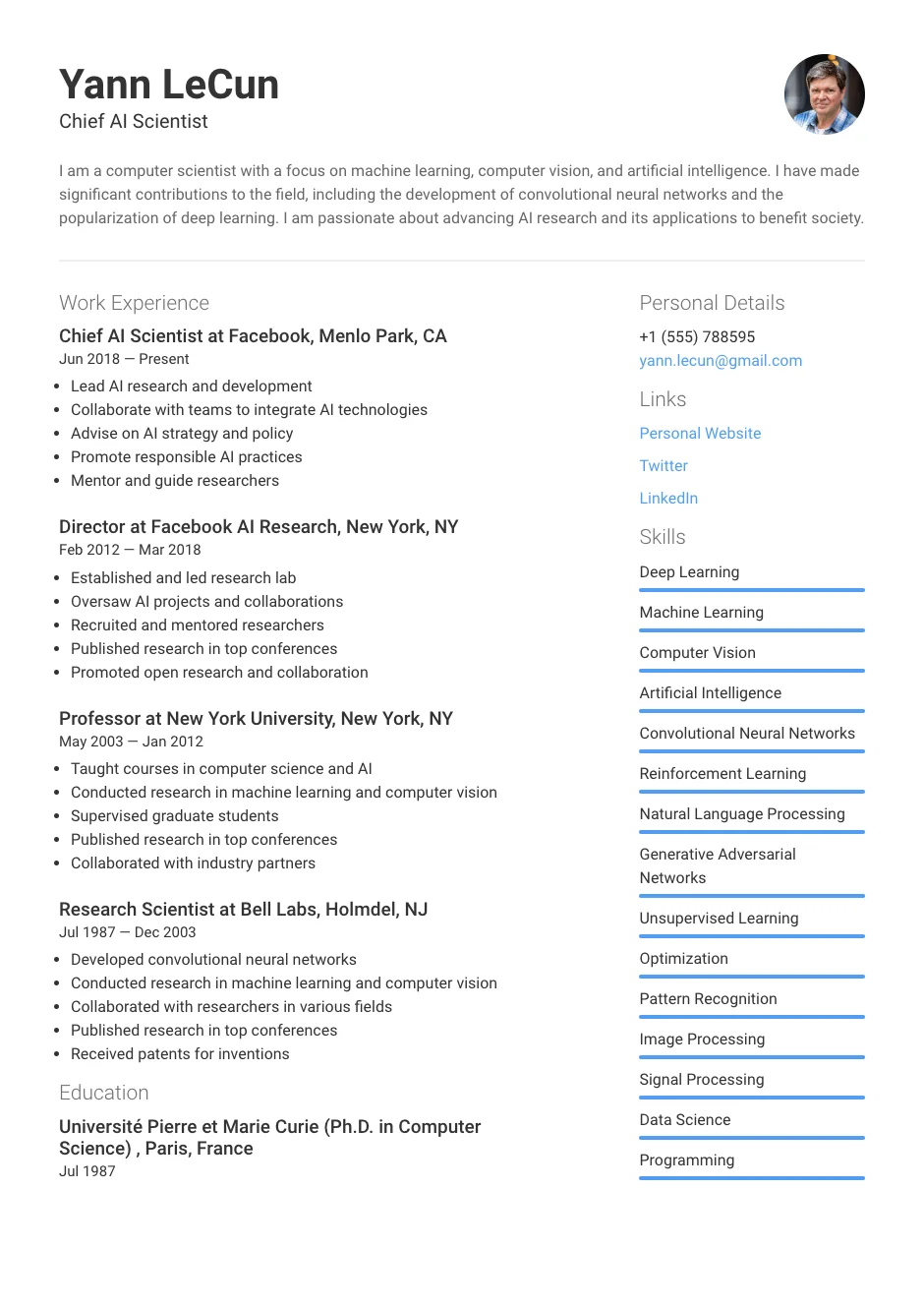 Edison Resume Template Edison